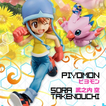 [입고완료] [메가하우스] G.E.M. 시리즈 디지몬 어드벤처 타케노우치 소라(한소라) & 피요몬 (메가토레샵 한정)