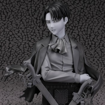 [입고완료] [FOTS JAPAN] 진격의 거인 리바이 흉상 피규어 원형 그레이 Ver. 1/3