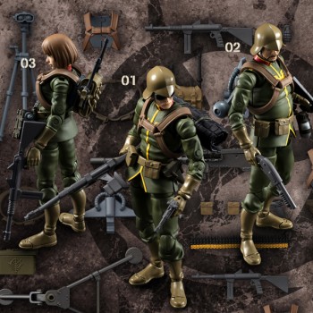 [입고완료] [메가하우스] G.M.G. (건담 밀리터리 제네레이션) 기동전사 건담 지온공국군 일반병사 3종 세트 (특전포함) (메가토레샵 한정)